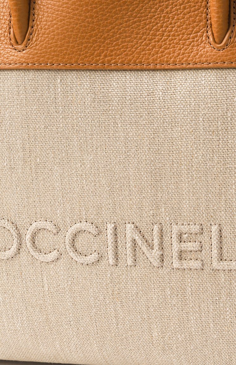 Женская сумка-тоут myrtha COCCINELLE бежевого цвета, арт. E1S91180201 | Фото 3 (Размер: medium; Материал: Натуральная кожа, Экокожа; Автоматизация состава: Проставлено; Автоматизация ТО: Проставлено)