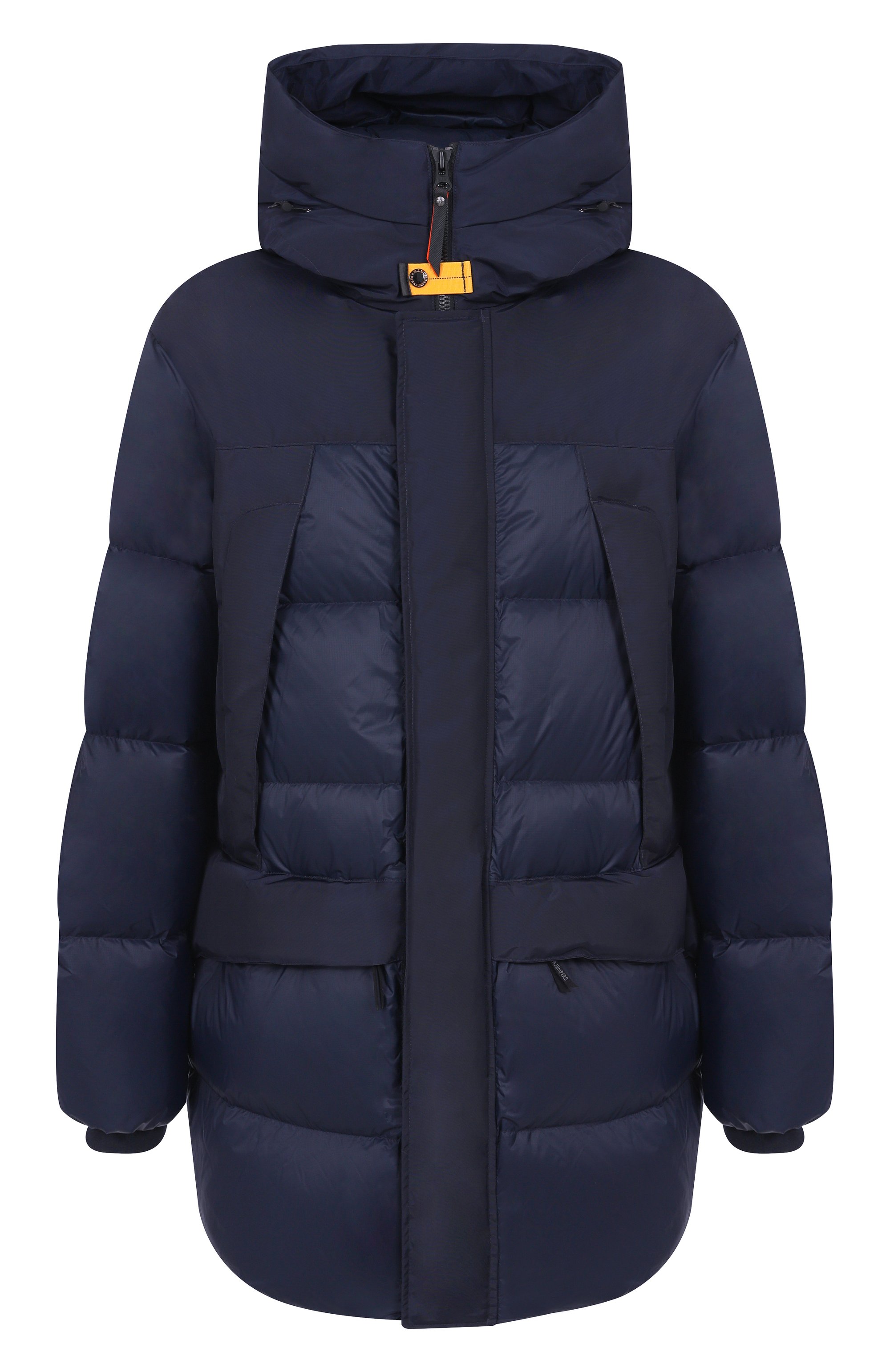 Пуховик PARAJUMPERS темно-синего цвета по цене 127500 руб., арт. 25WMPMPUEN04, фото 1 Пуховик PARAJUMPERS, арт. 25WMPMPUEN04, фото 1