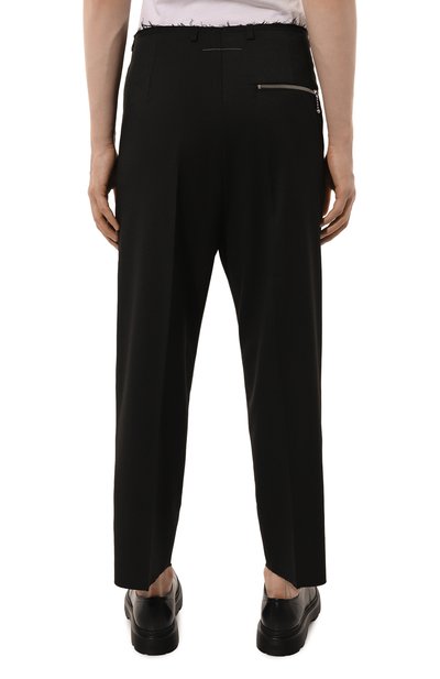 Брюки MM6 черного цвета по цене 58950 руб., арт. SH2KA0014/M35227, фото 4 Брюки MM6, арт. SH2KA0014/M35227, фото 4