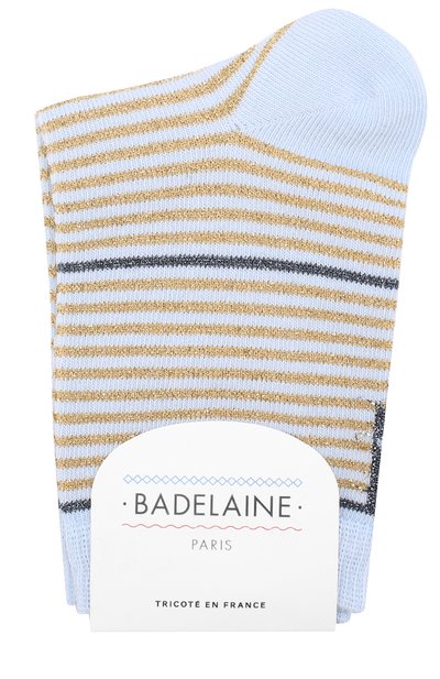 Женские носки с металлизированной нитью BADELAINE PARIS, арт. H0RIZ0N/55C019PA14VI8PL4EA