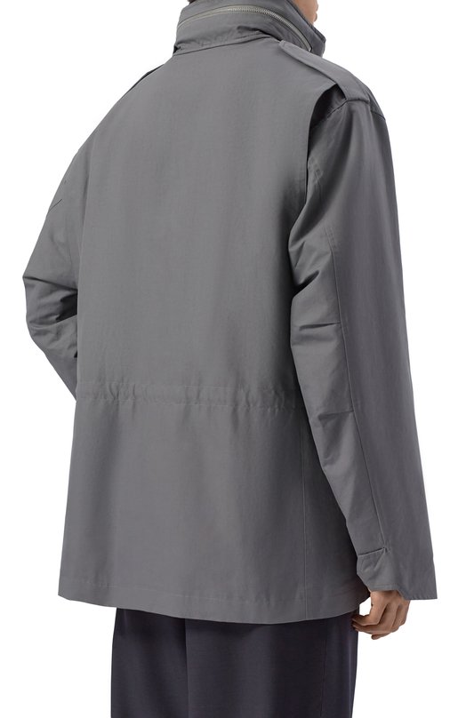 Хлопковая куртка Jil Sander J23SW0007/J45225 Серый  J23SW0007/J45225 Фото 4