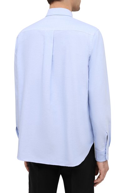 Хлопковая рубашка KENZO голубого цвета по цене 20600 руб., арт. FB55CH4001LD, фото 4 Хлопковая рубашка KENZO, арт. FB55CH4001LD, фото 4