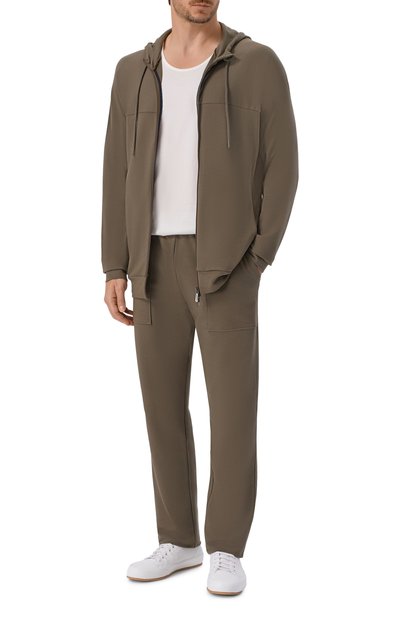 Толстовка ZIMMERLI хаки цвета по цене 35650 руб., арт. 1362-43704, фото 2 Толстовка ZIMMERLI, арт. 1362-43704, фото 2