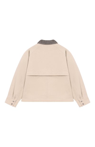 Куртка из хлопка и льна BRUNELLO CUCINELLI, арт. BL5950607C, фото 2