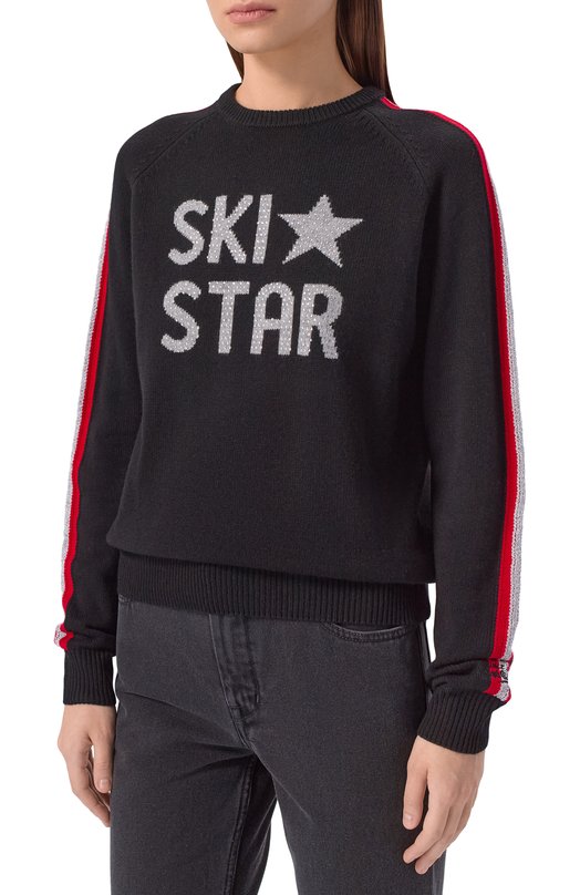 Пуловер из шерсти и вискозы MC2 Saint Barth QUE0010-04094I/NEW QUEEN Чёрный  QUE0010-04094I/NEW QUEEN Фото 3