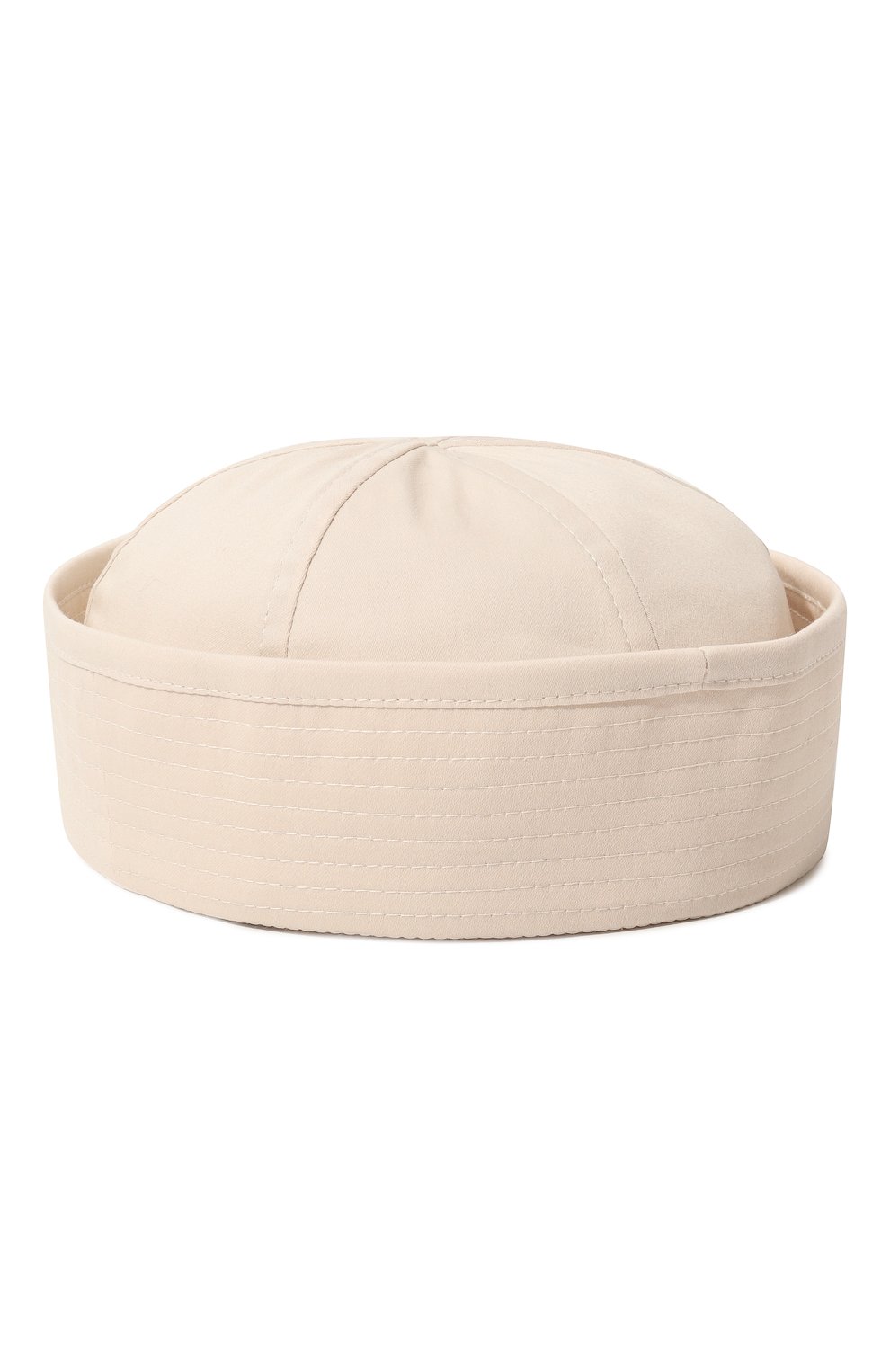 Хлопковая шапка A.T.T. кремового цвета по цене 6550 руб., арт. Т636/147, фото 3 Хлопковая шапка A.T.T., арт. Т636/147, фото 3