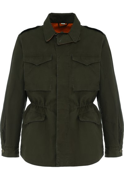 Укороченная хлопковая парка с логотипом бренда GUCCI, арт. 475041/XD714, фото 1