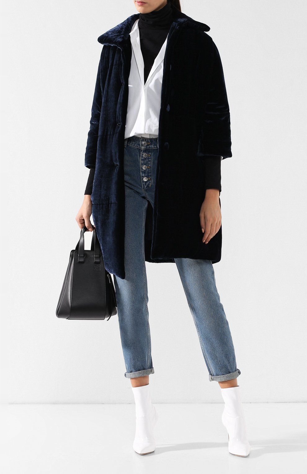 Бархатный пуховик с отложным воротником MONTECORE, арт. 2526C460/182801, фото 2