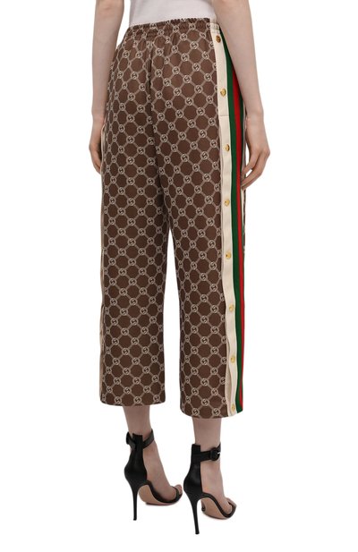 Брюки GUCCI коричневого цвета по цене 142500 руб., арт. 671496/XJD1G, фото 4 Брюки GUCCI, арт. 671496/XJD1G, фото 4