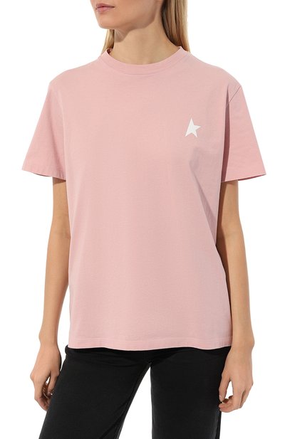 Хлопковая футболка GOLDEN GOOSE DELUXE BRAND, арт. GWP01220.P000593, фото 3
