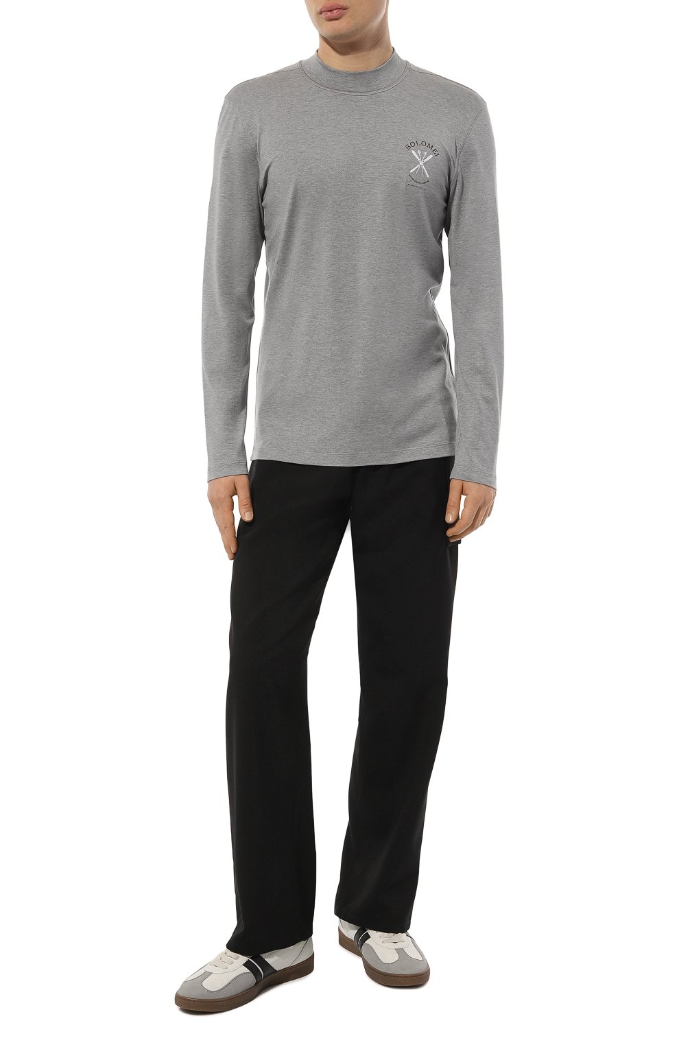 Шелковый лонгслив BRUNELLO CUCINELLI, арт. MM819KT70, фото 2