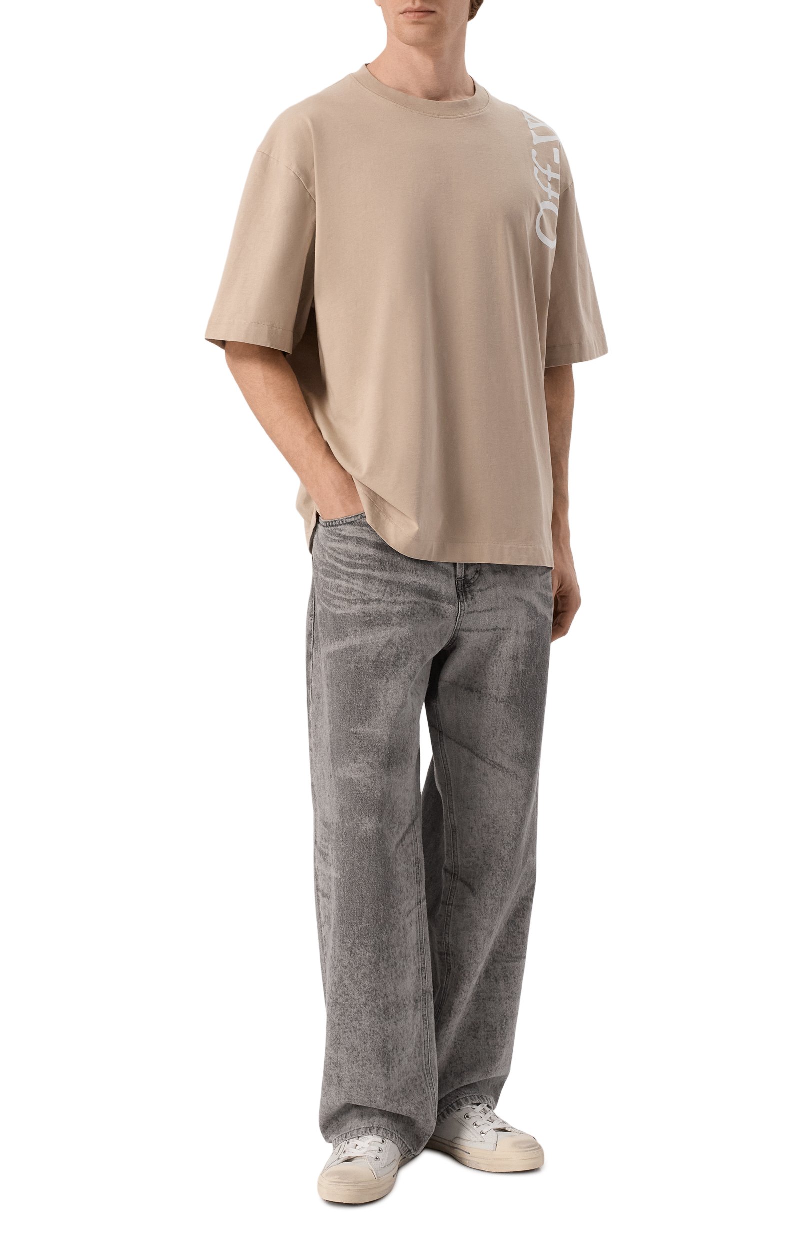 Хлопковая футболка OFF-WHITE, арт. 0MAA120F26JER01000031, фото 2
