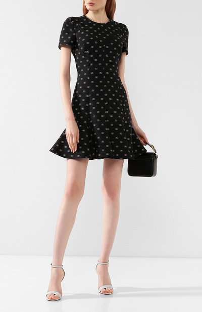 Платье из смеси шерсти и шелка VALENTINO черного цвета по цене 326000 руб., арт. SB3VAIV34N9, фото 2 Платье из смеси шерсти и шелка VALENTINO, арт. SB3VAIV34N9, фото 2