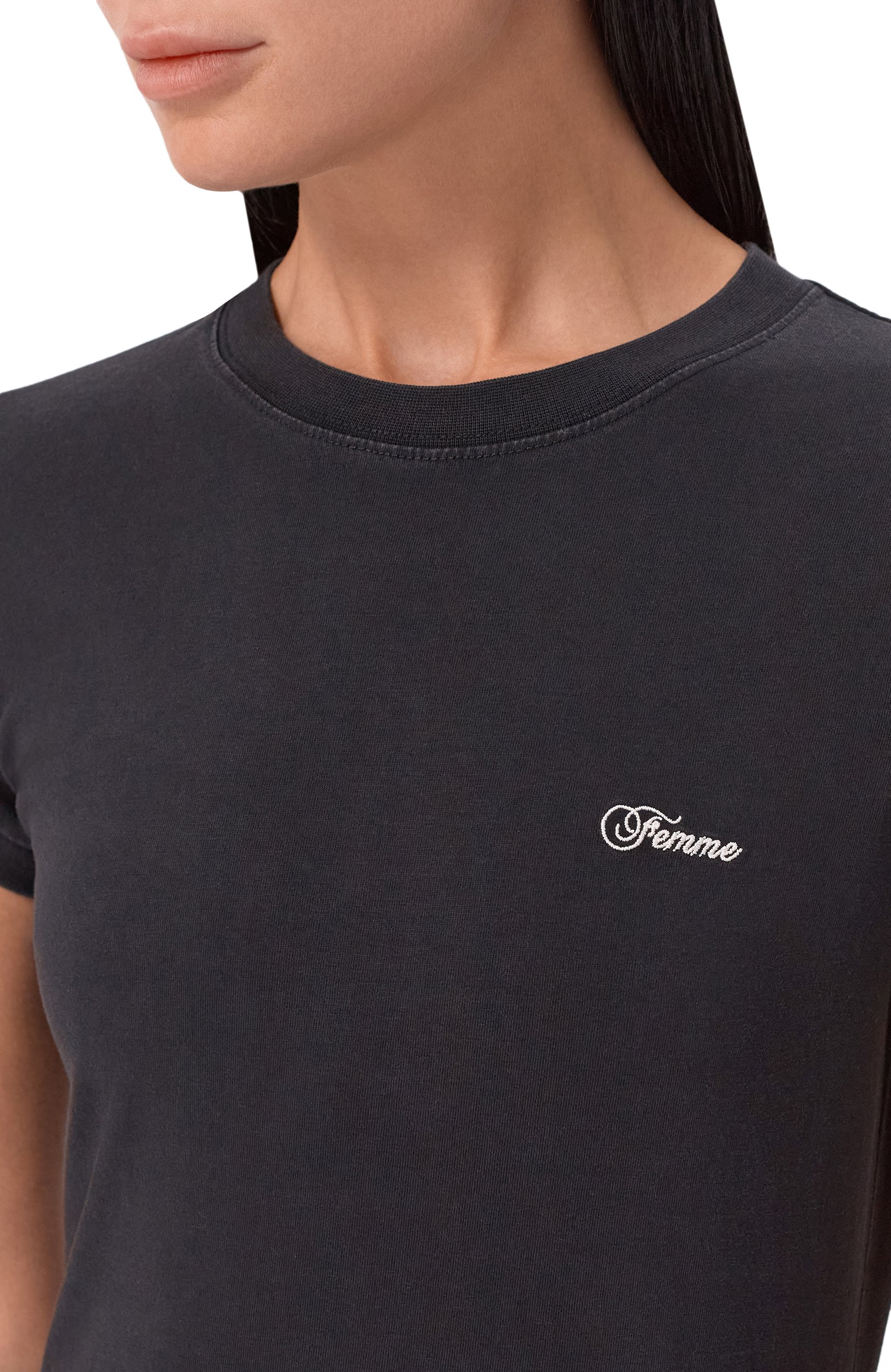 Хлопковое платье VETEMENTS черного цвета по цене 109500 руб., арт. WH27DR168B, фото 4 Хлопковое платье VETEMENTS, арт. WH27DR168B, фото 4