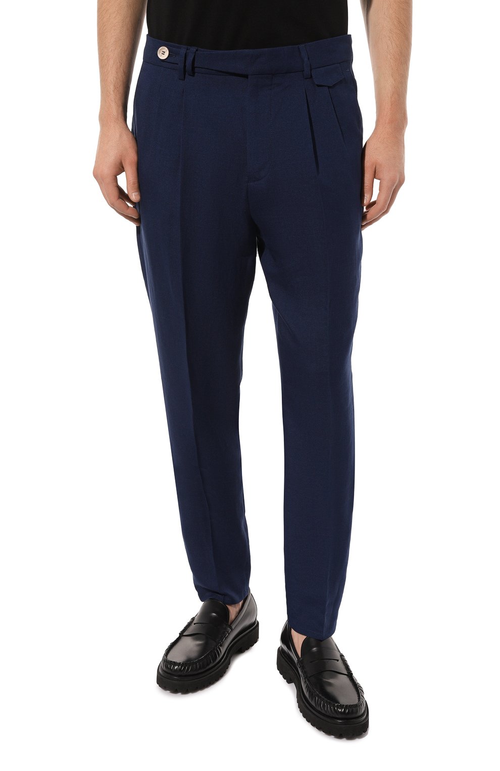 Брюки изо льна и шерсти BRUNELLO CUCINELLI, арт. MW494E1920, фото 3