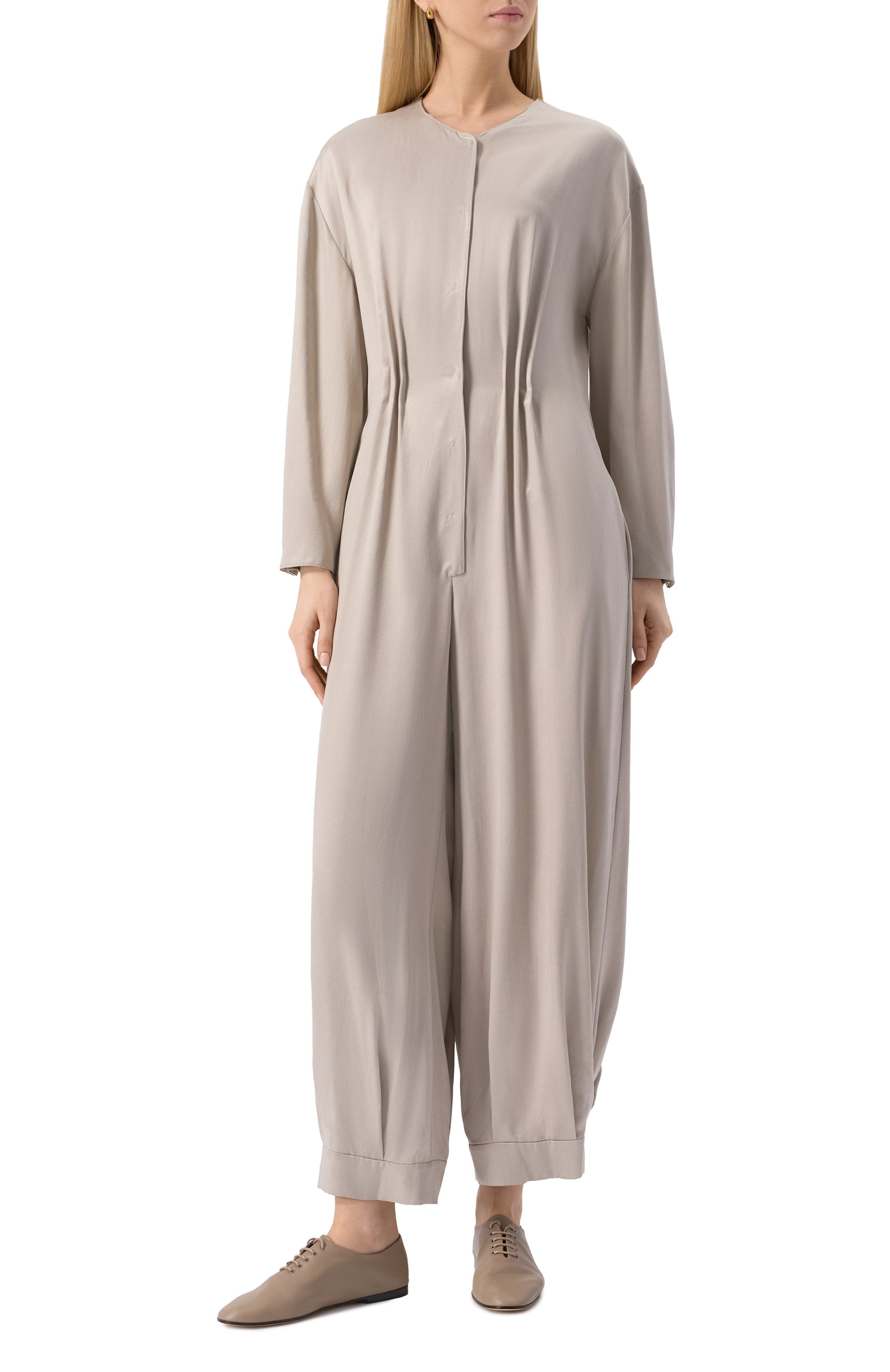 Комбинезон GIORGIO ARMANI светло-серого цвета по цене 261500 руб., арт. GW001287/TE13750, фото 3 Комбинезон GIORGIO ARMANI, арт. GW001287/TE13750, фото 3