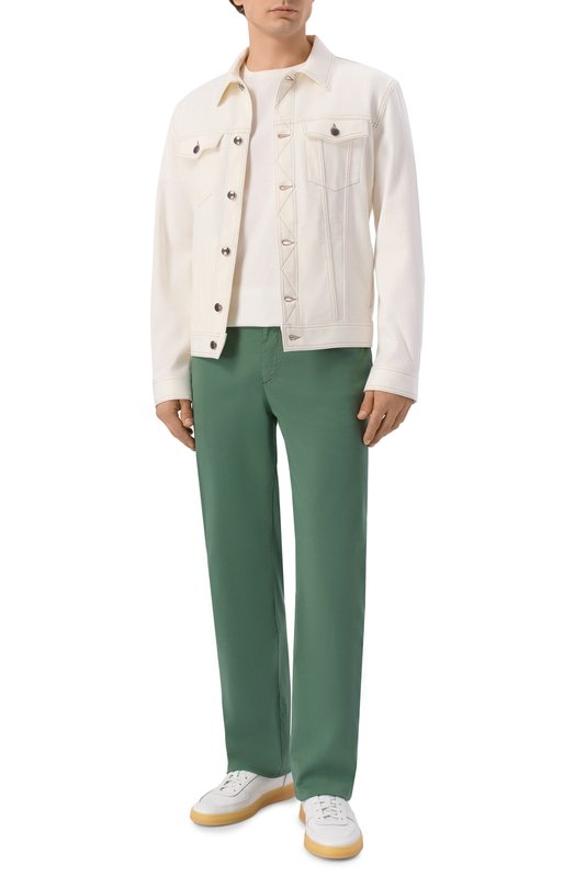 Хлопковые брюки MVST M26.CSM.T401/TFANT Зелёный  M26.CSM.T401/TFANT Фото 2