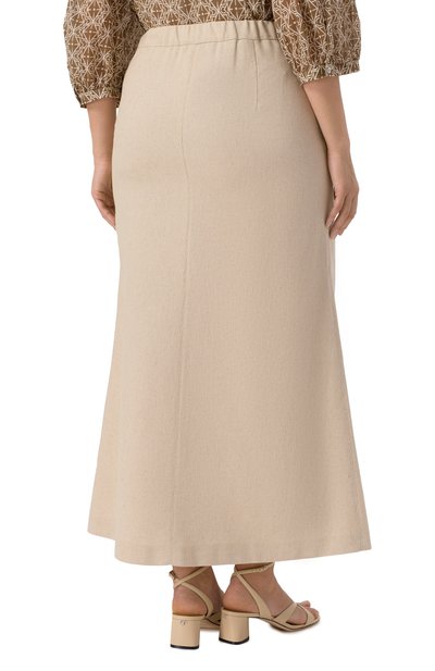 Юбка из хлопка и льна PERSONA BY MARINA RINALDI, арт. SUPERB0, фото 4