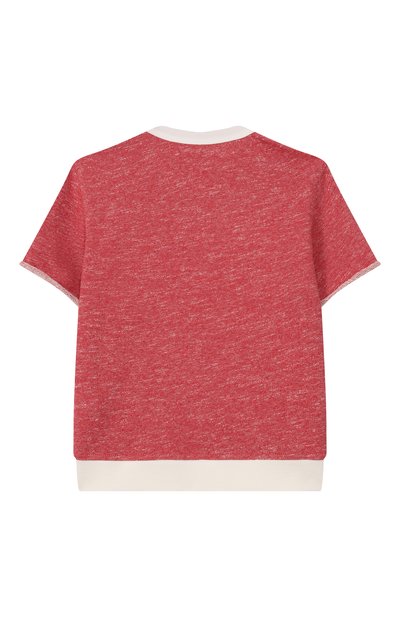 Свитшот из хлопка и льна BRUNELLO CUCINELLI красного цвета по цене 38550 руб., арт. BR831E501B, фото 2 Свитшот из хлопка и льна BRUNELLO CUCINELLI, арт. BR831E501B, фото 2