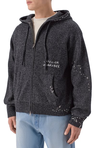 Кардиган DOMREBEL, арт. M RENEGADE/KNIT ZIP H00DIE, фото 3