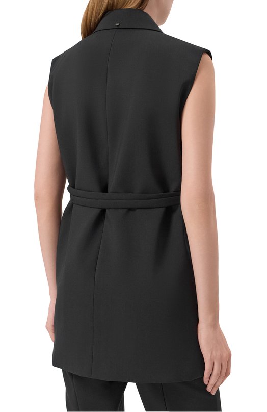Шерстяной жилет Sportmax CIURMA Чёрный  CIURMA Фото 4