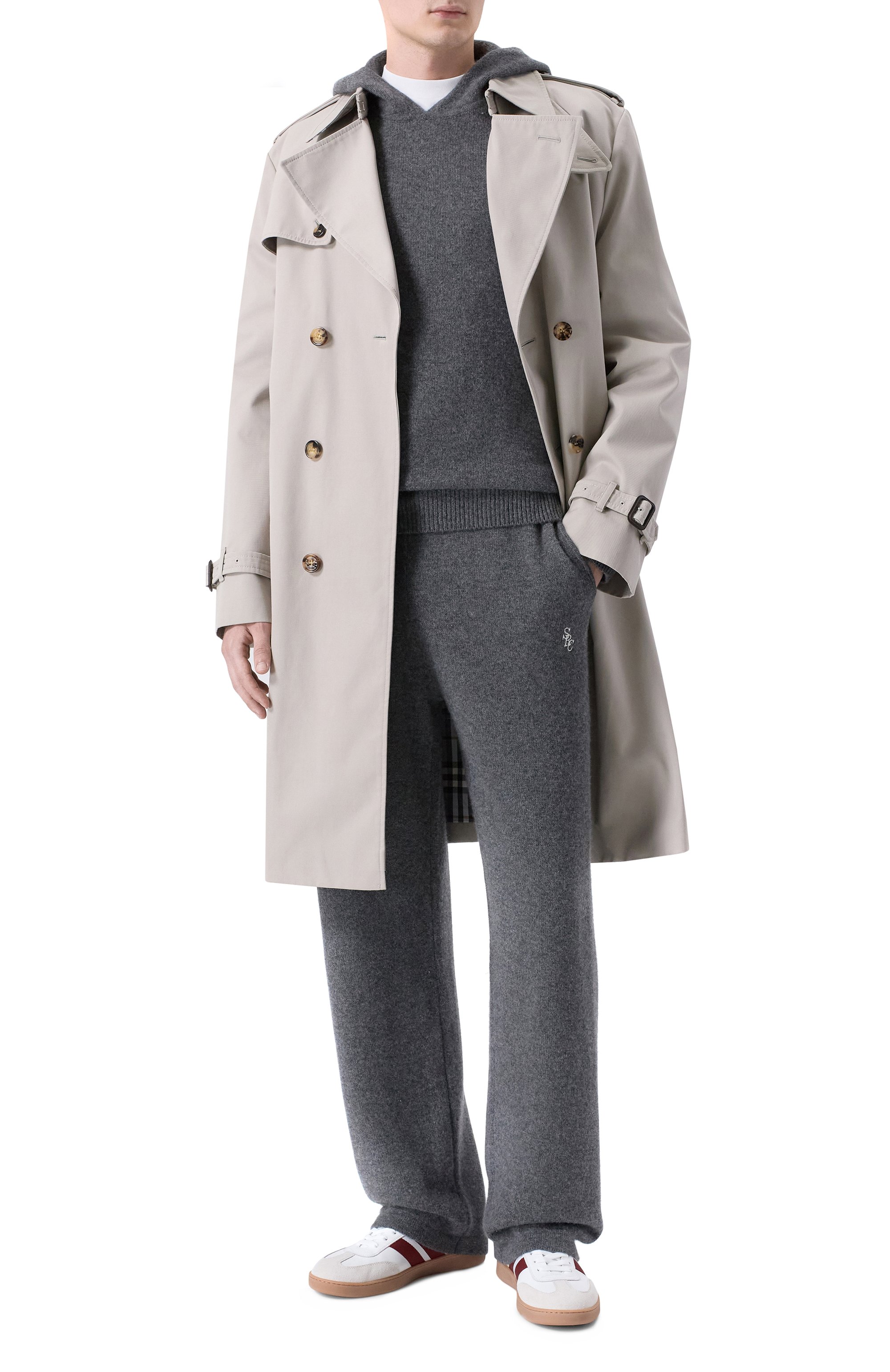 Брюки из кашемира и шерсти SPORTY AND RICH, арт. PA05962302GY04, фото 2