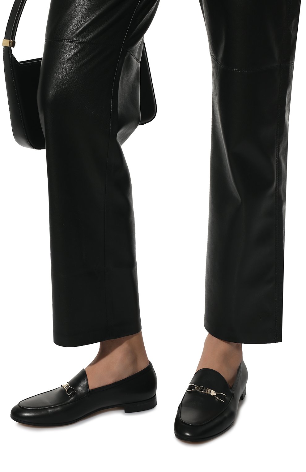 Кожаные лоферы GIORGIO ARMANI черного цвета по цене 94800 руб., арт. X1A093/XF641, фото 3 Кожаные лоферы GIORGIO ARMANI, арт. X1A093/XF641, фото 3