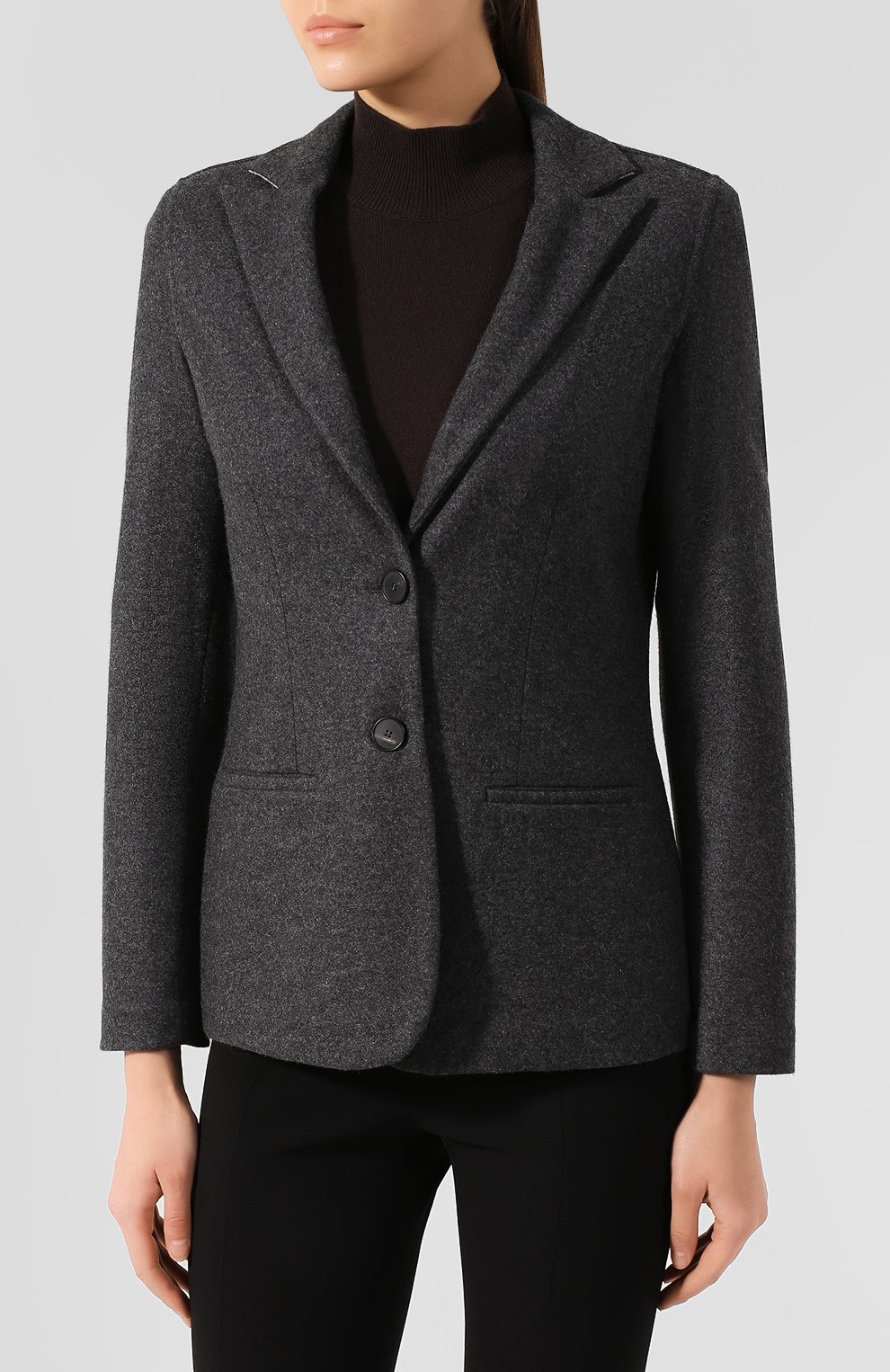 Кашемировый жакет GIORGIO ARMANI темно-серого цвета по цене 346000 руб., арт. 6GAG59/AJPRZ, фото 3 Кашемировый жакет GIORGIO ARMANI, арт. 6GAG59/AJPRZ, фото 3
