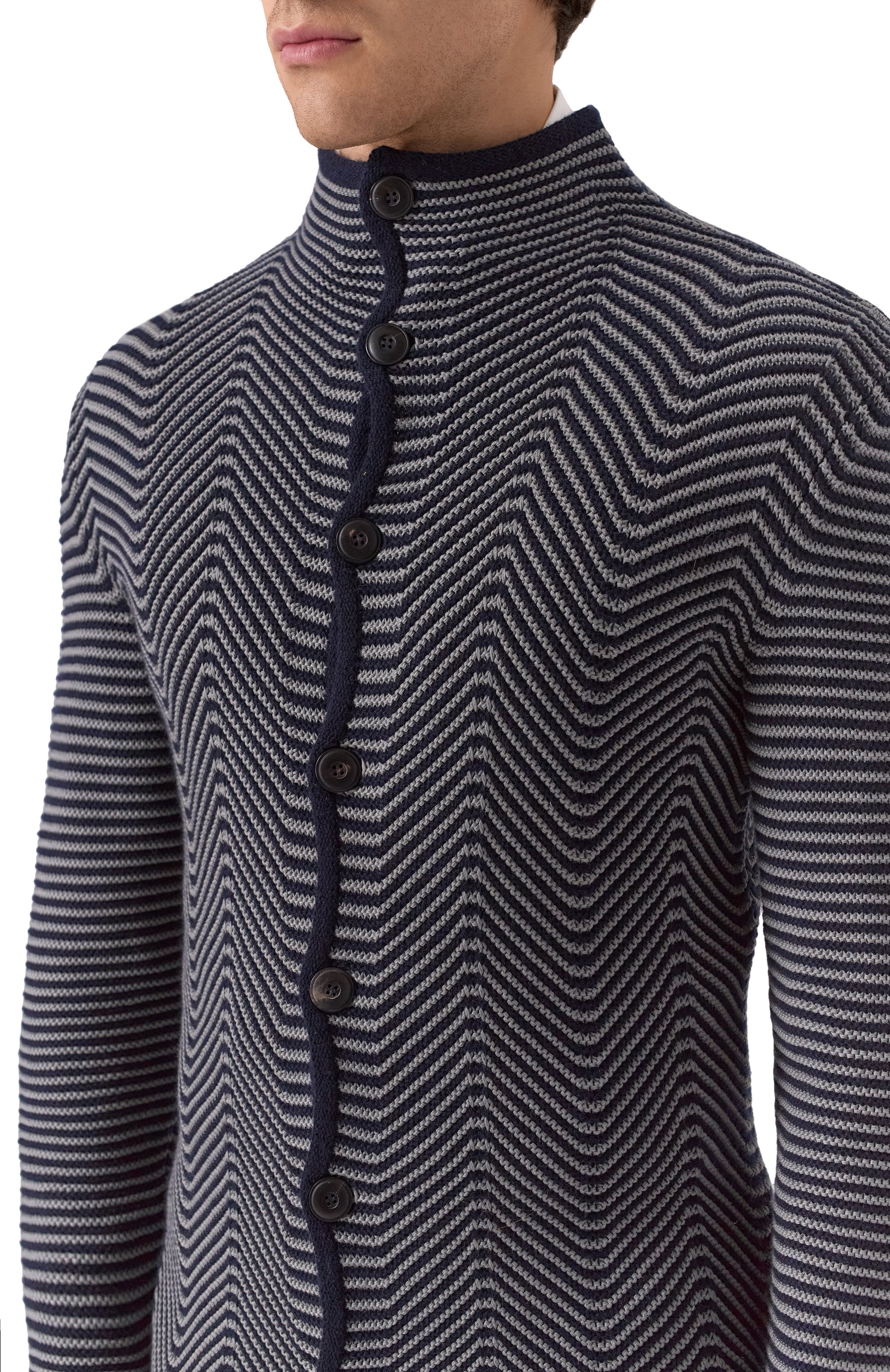 Кардиган из хлопка и кашемира GIORGIO ARMANI, арт. 3KSG08/SM08Z, фото 5