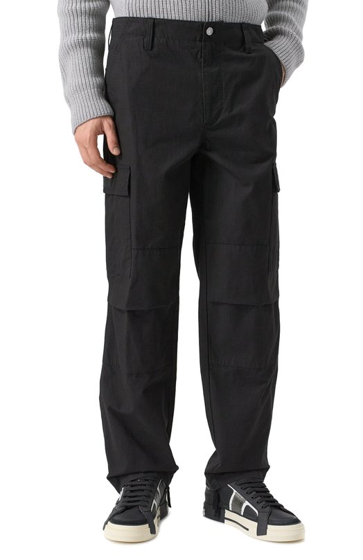 Хлопковые брюки-карго Dolce & Gabbana GP03LT/GI512 Чёрный  GP03LT/GI512 Фото 3