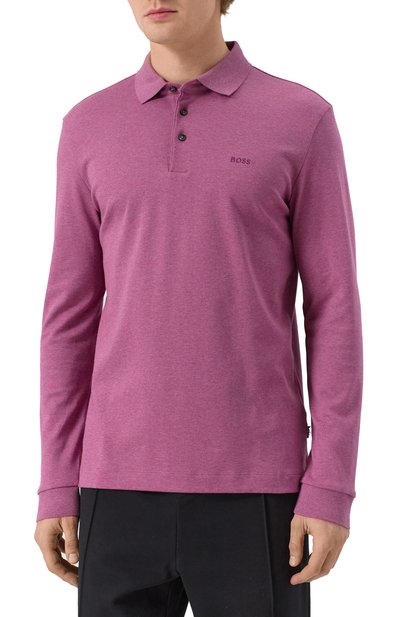 Хлопковое поло BOSS, арт. 50468392, фото 3