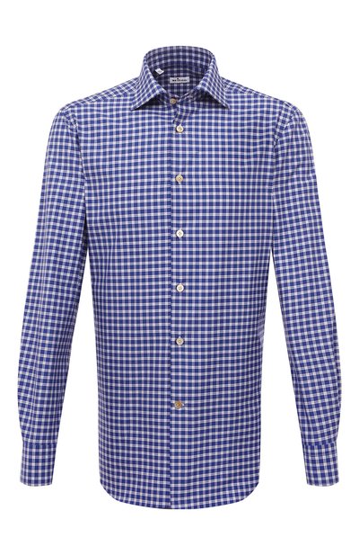 Мужская хлопковая рубашка KITON, арт. UCIH0863708