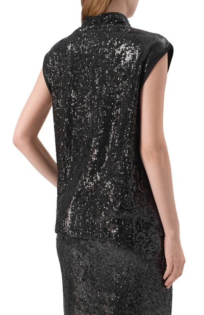 Топ с отделкой пайетками BOSS, арт. 50548011, фото 4