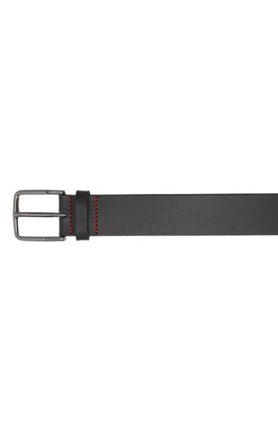 Кожаный ремень HUGO темно-синего цвета по цене 7490 руб., арт. 50491997, фото 4 Кожаный ремень HUGO, арт. 50491997, фото 4