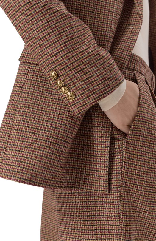 Шерстяной жакет The Kooples FVES31013K Коричневый  FVES31013K Фото 5