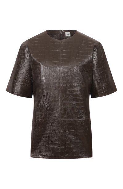 Женский кожаная блузка TOTEME, арт. 254-WRT0693-LE0189