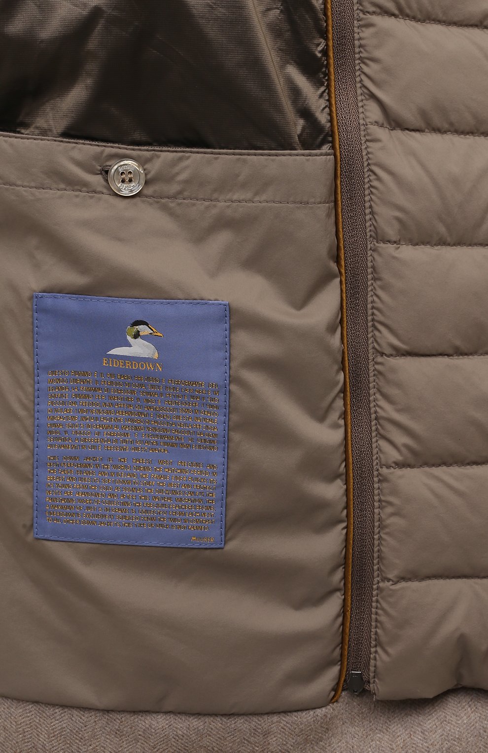 Кашемировый пуховик dalton-dtb с отделкой из норки MOORER, арт. DALT0N/EDB, фото 6