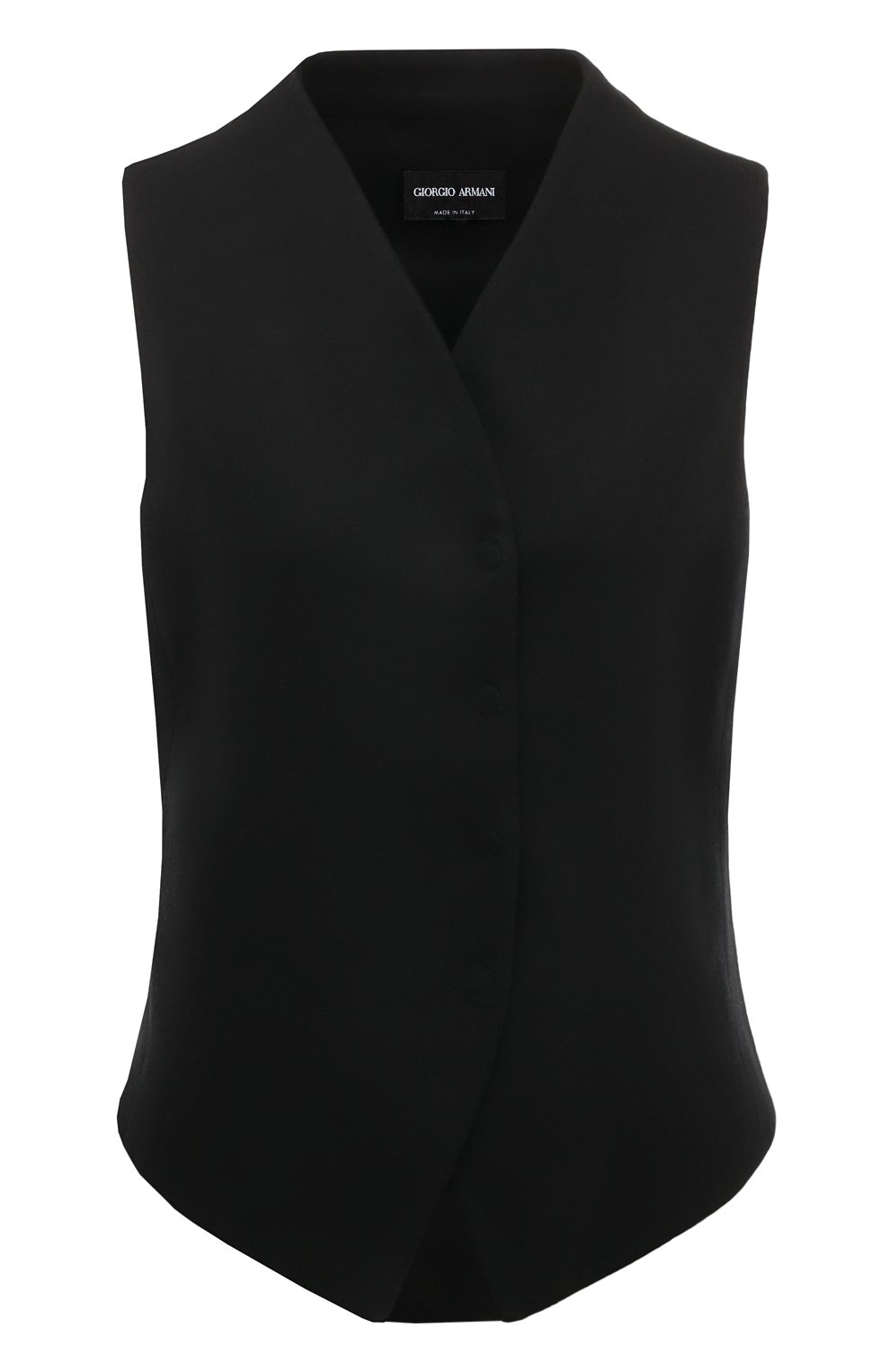 Жилет из шерсти и кашемира GIORGIO ARMANI черного цвета по цене 98550 руб., арт. GW000213/TE10537, фото 1 Жилет из шерсти и кашемира GIORGIO ARMANI, арт. GW000213/TE10537, фото 1