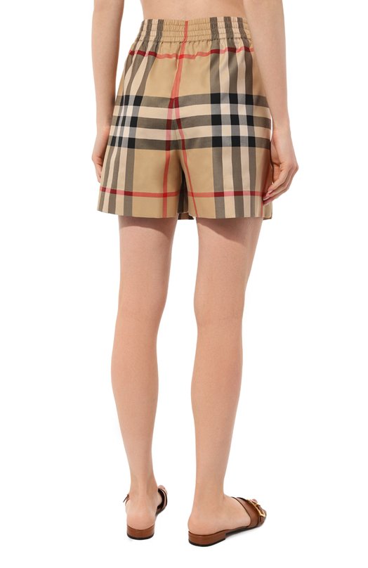 Хлопковые шорты Burberry 8071091 Бежевый  8071091 Фото 4