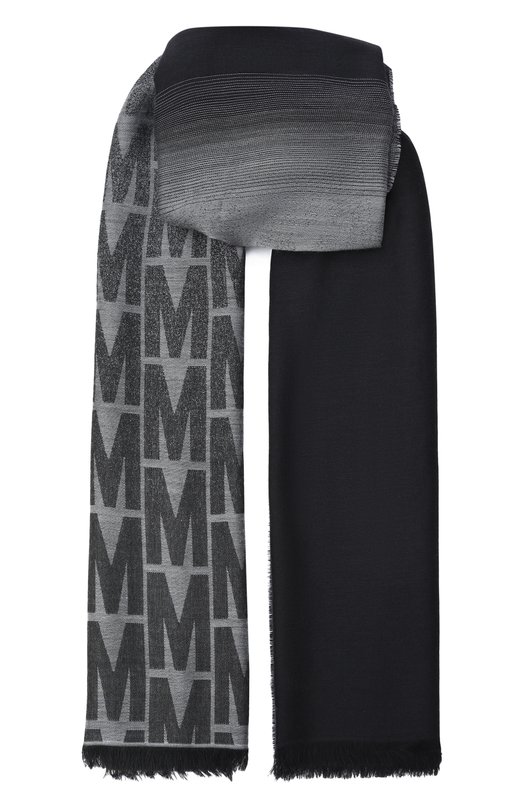 Шарф из вискозы и шерсти Moschino 50231/M5854 Серый 50231/M5854