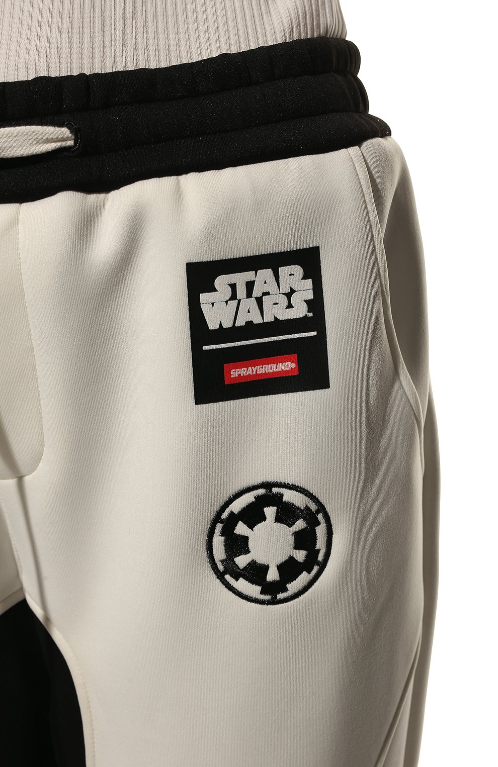 Джоггеры SPRAYGROUND молочного цвета по цене 18150 руб., арт. SG8435WH, фото 5 Джоггеры SPRAYGROUND, арт. SG8435WH, фото 5
