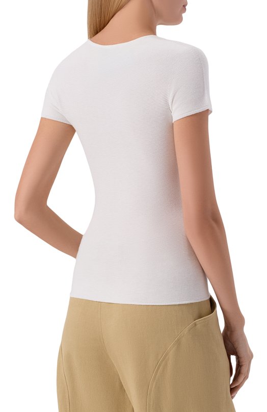 Пуловер из вискозы Giorgio Armani 8NAM32/AM05Z Белый  8NAM32/AM05Z Фото 4