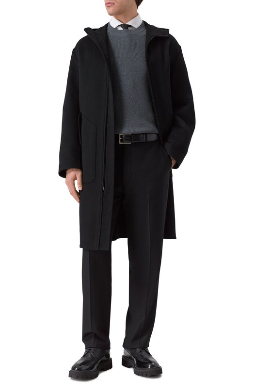 Кашемировое пальто MVST TXEKB-ES4245-4/LC1598 Чёрный  TXEKB-ES4245-4/LC1598 Фото 2