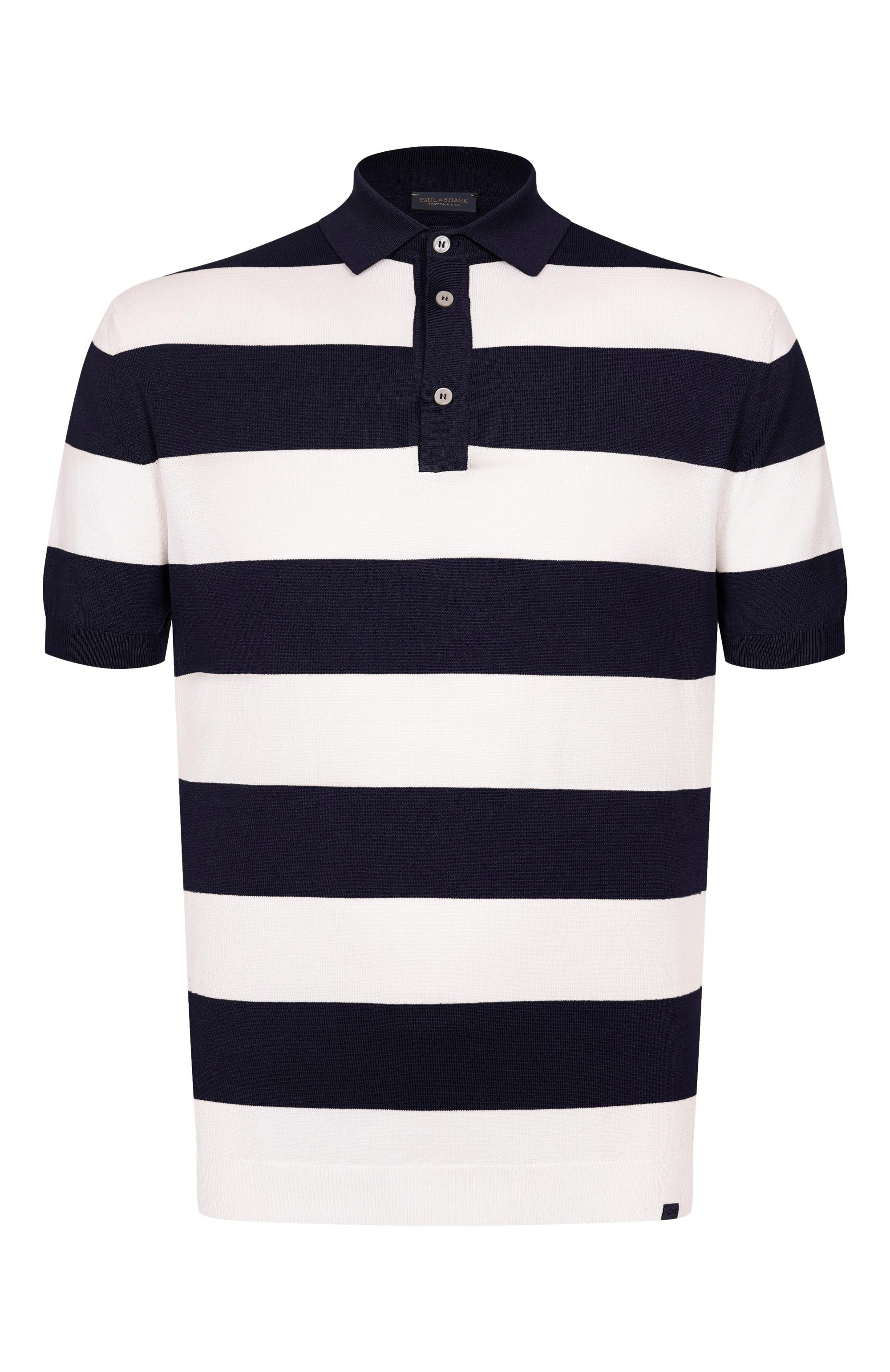 Поло из шелка и хлопка PAUL&SHARK, арт. 25411618, фото 1