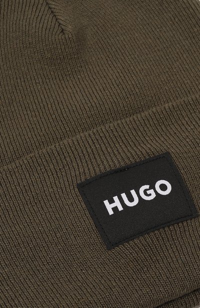 Шапка HUGO хаки цвета по цене 6700 руб., арт. 50496012, фото 3 Шапка HUGO, арт. 50496012, фото 3