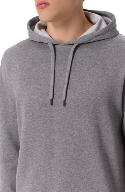 Худи из хлопка и кашемира BRUNELLO CUCINELLI, арт. MM8319021G, фото 5