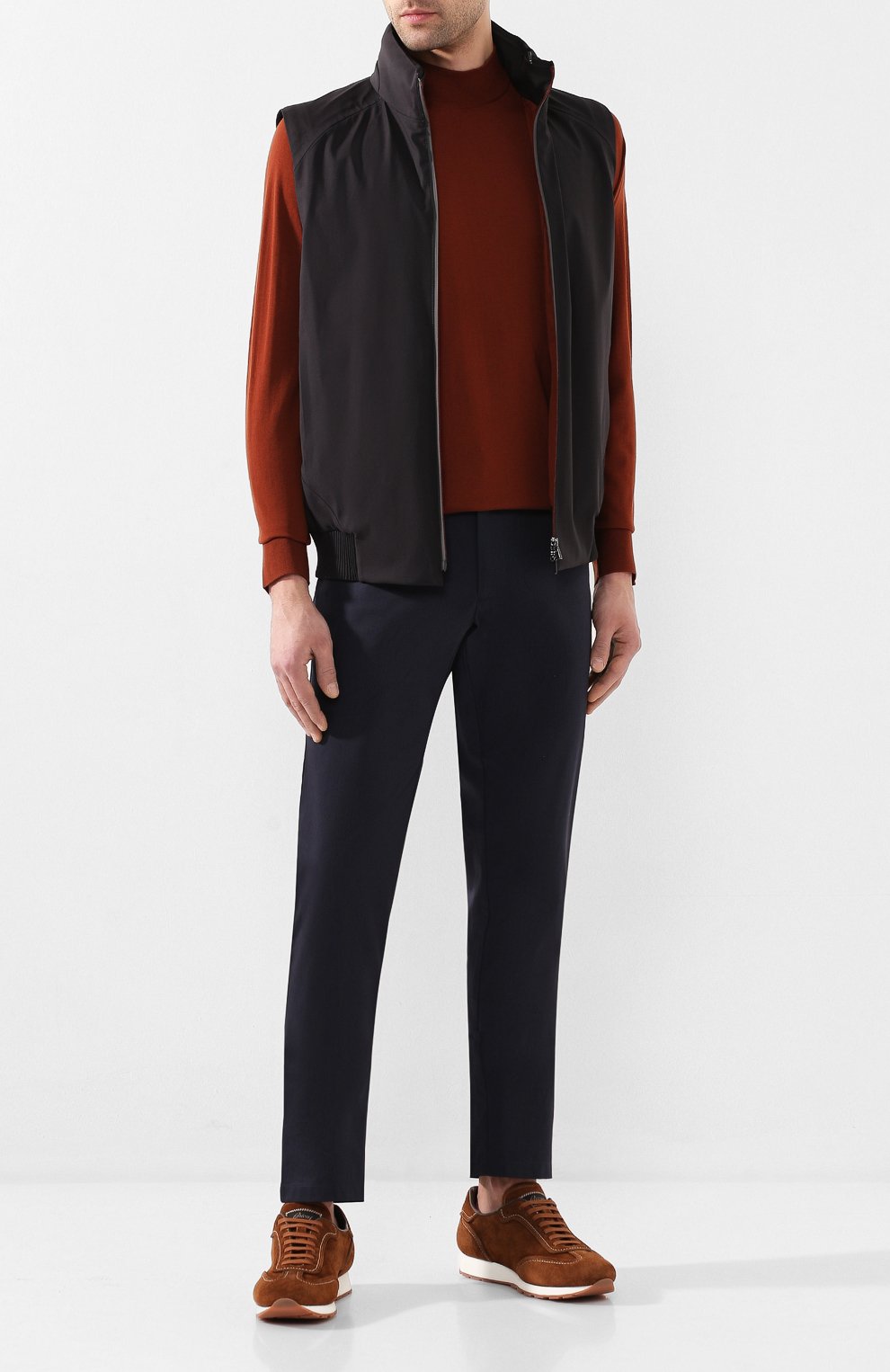 Утепленный жилет LORO PIANA темно-серого цвета по цене 284000 руб., арт. FAL0269, фото 2 Утепленный жилет LORO PIANA, арт. FAL0269, фото 2