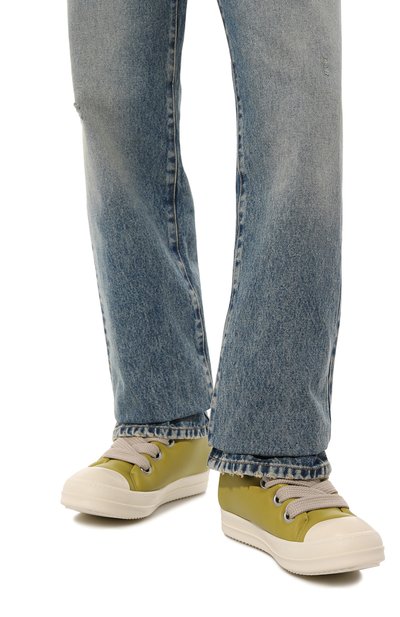 Кожаные кеды luxor jumbo padded low RICK OWENS, арт. RU02C7893/LLPW2, фото 3