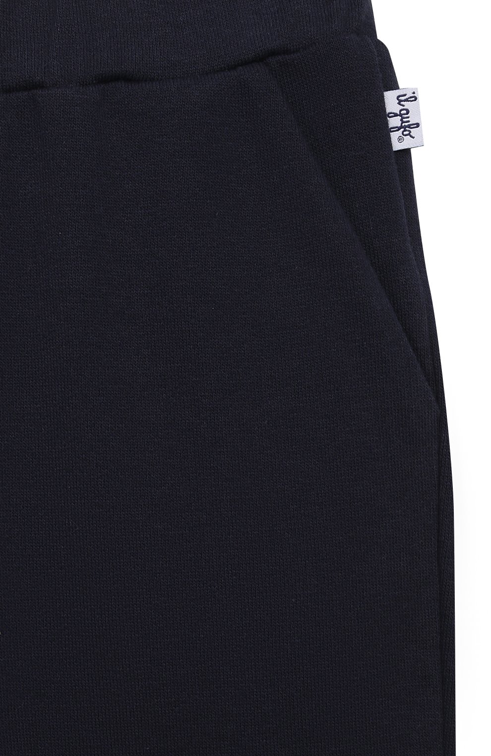 Хлопковые джоггеры IL GUFO темно-синего цвета по цене 10650 руб., арт. P22PL370M0030/5A-8A, фото 3 Хлопковые джоггеры IL GUFO, арт. P22PL370M0030/5A-8A, фото 3