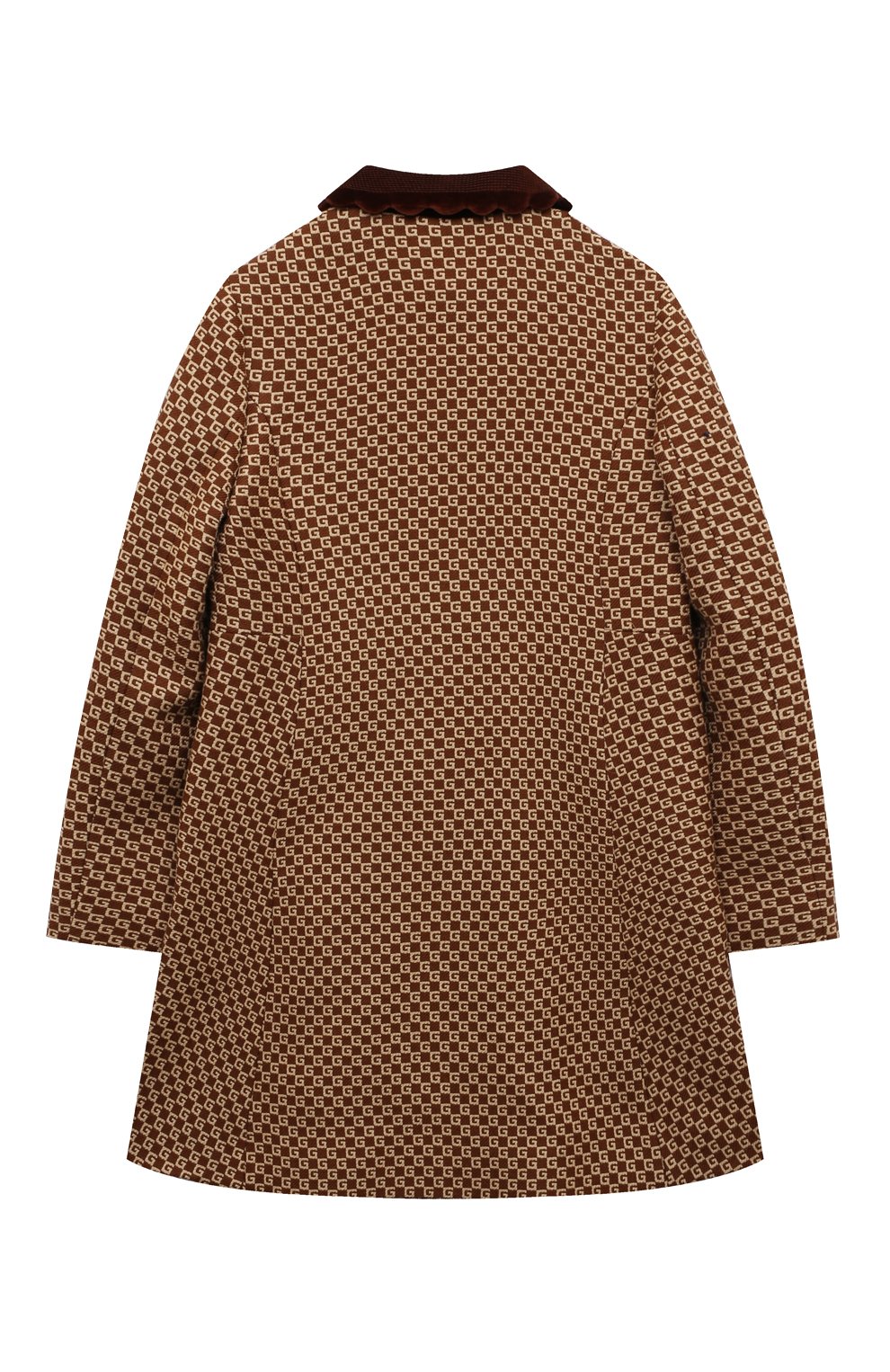 Шерстяное пальто GUCCI коричневого цвета по цене 151000 руб., арт. 629446 XWALI, фото 2 Шерстяное пальто GUCCI, арт. 629446 XWALI, фото 2